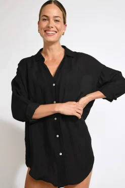 CHEMISE Noir AMANDINE ALAGOA