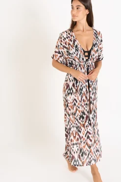 Kimono Marron LIZAE VOILBANGKA