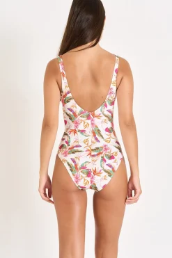 MAILLOT 1 PIECE Blanc NANCIE BARBERIA
