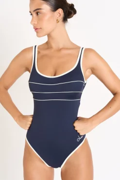 MAILLOT 1 PIECE Bleu ANCOLIE PAVILLON