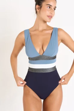 MAILLOT 1 PIECE Bleu NICOLE TAMARINDO