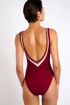 MAILLOT 1 PIECE Bordeaux ARIANA NAXOS