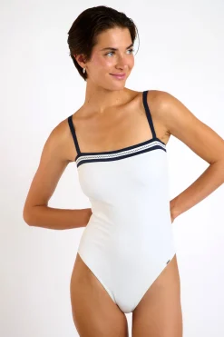 MAILLOT 1 PIECE Ecru JANINA AMORGOS