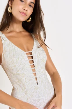 MAILLOT 1 PIECE Ecru VOLUPIA CALADOR