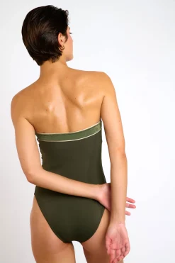 MAILLOT 1 PIECE Kaki ACATIE NAXOS