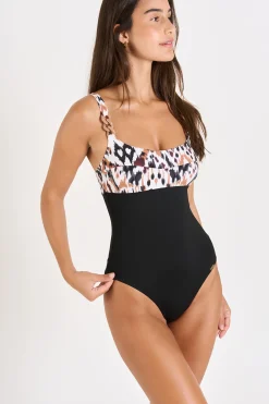 MAILLOT 1 PIECE Marron ESCONA BANGKA