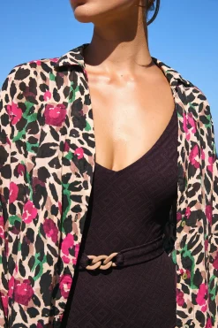 MAILLOT 1 PIECE Marron MANDINI MYRTOS