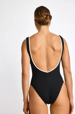 MAILLOT 1 PIECE Noir CAMELIA MADRYN
