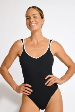 MAILLOT 1 PIECE Noir CAMELIA MADRYN
