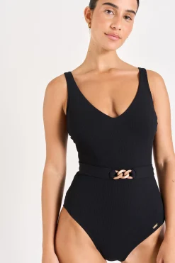 MAILLOT 1 PIECE Noir MANDINI BREHAT