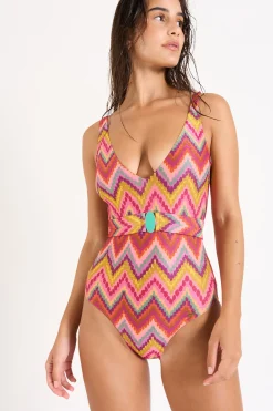 MAILLOT 1 PIECE Rose NAZARE AURORA