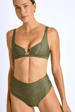 Maillot de bain 2 pièces kaki MARIA & ADELES DORADAS