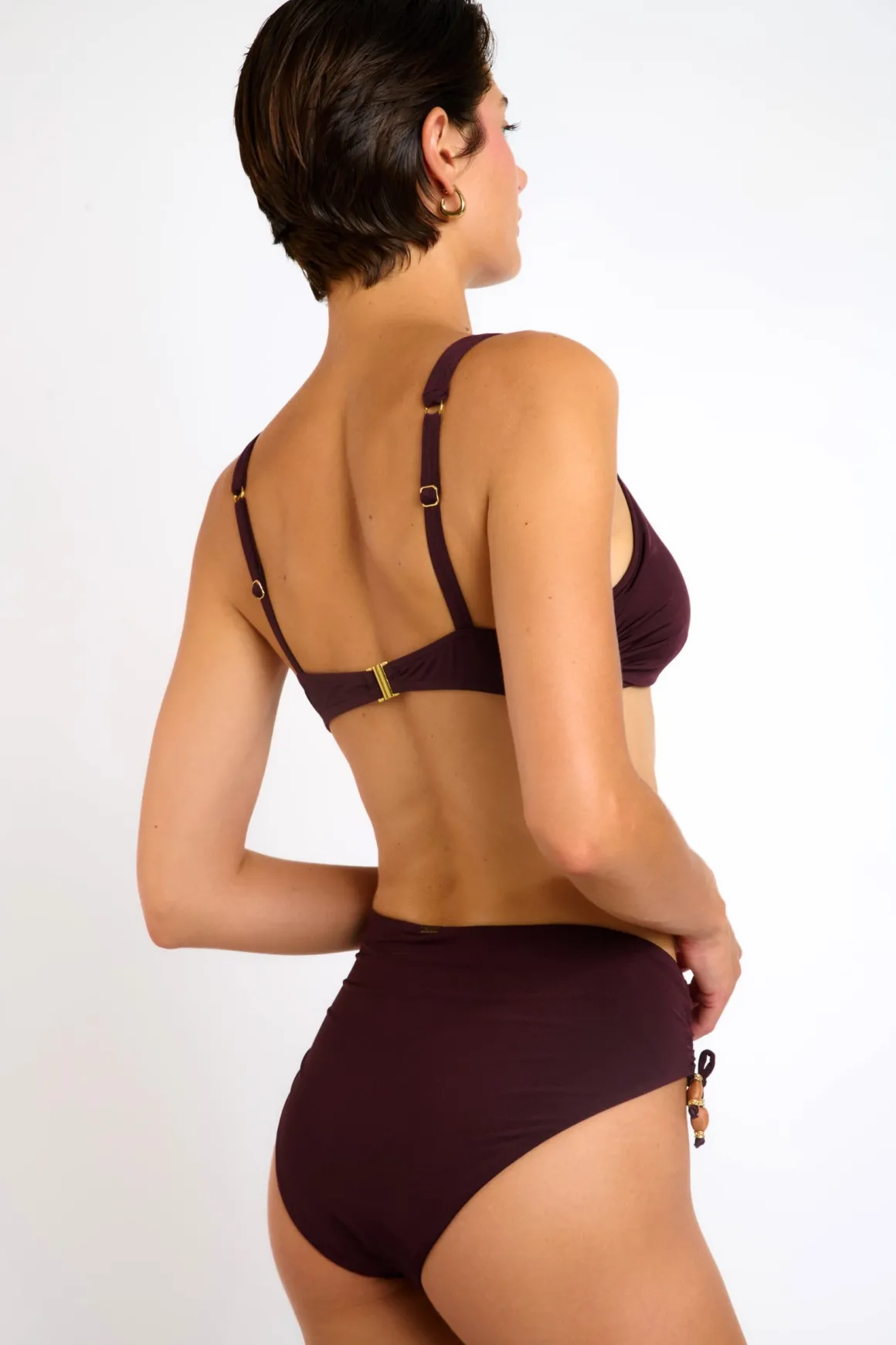 Maillot de bain 2 pièces marron CELAYA & YVANA MANDRAKI