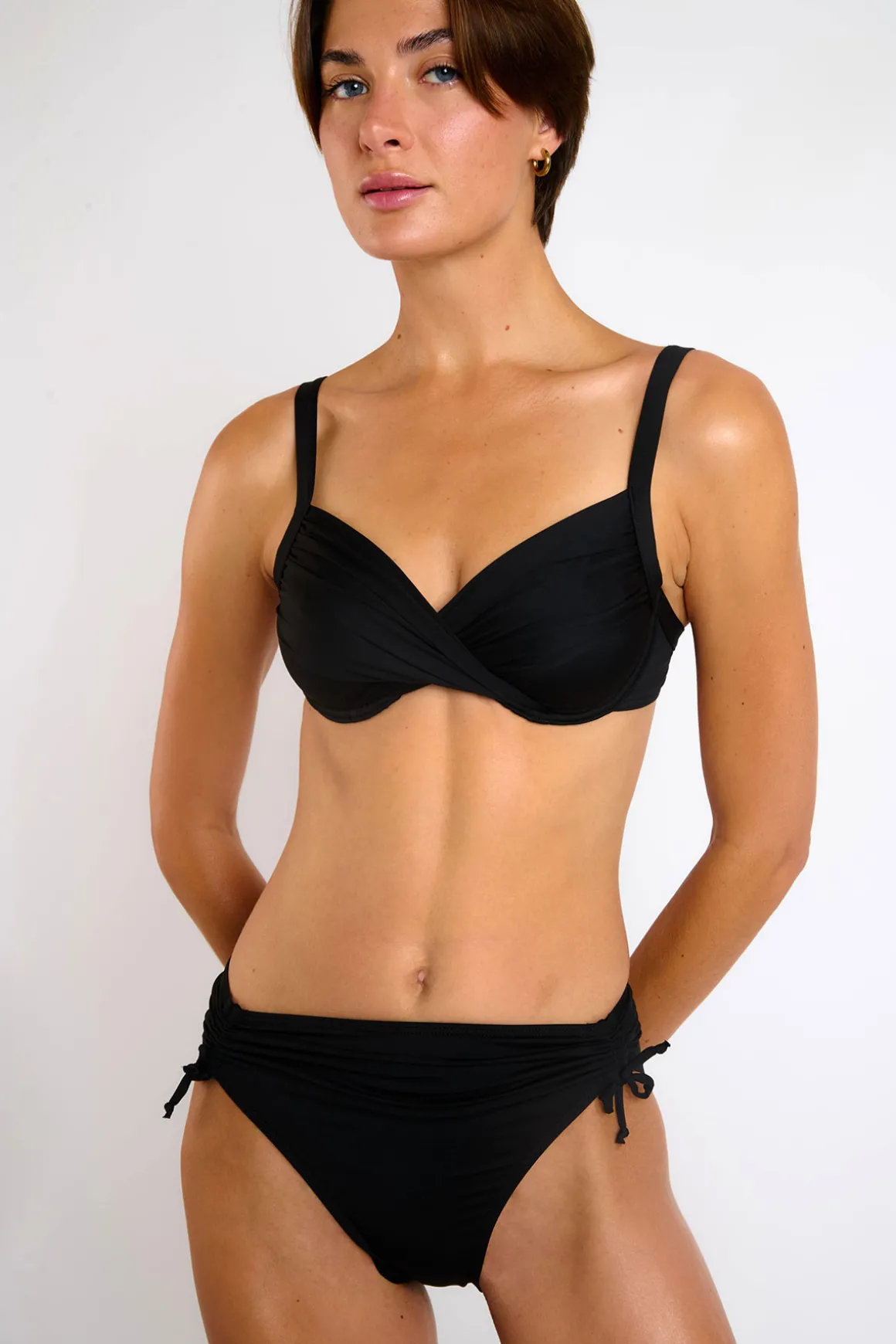 Maillot de bain 2 pièces noir SASKIA & YVANA LAVANDOU