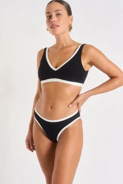 maillot de bain 2 pièces noir LOCANA & REINE PAIMPOL