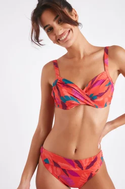 Maillot de bain 2 pièces papaye Saskia & Mauve Colorea