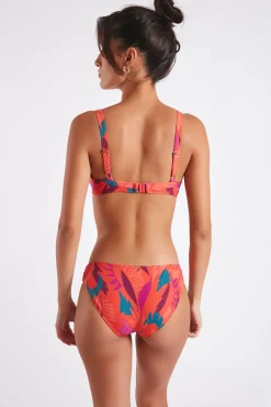 Maillot de bain 2 pièces papaye Saskia & Mauve Colorea