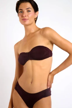 Maillot de bain 2 pièces prune FEDYA & STAEL MANDRAKI