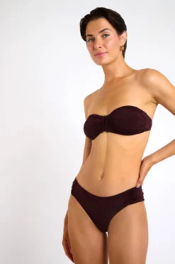 Maillot de bain 2 pièces prune FEDYA & STAEL MANDRAKI
