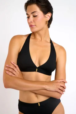 Maillot de bain 2 pièces triangle noir BAYRO & IRMA EDEN