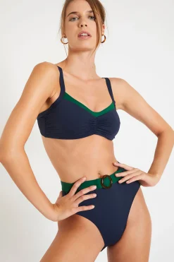 Maillot de bain rétro bleu et vert TRISTAN & GABY CORALES