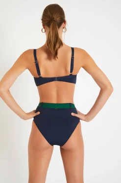Maillot de bain rétro bleu et vert TRISTAN & GABY CORALES