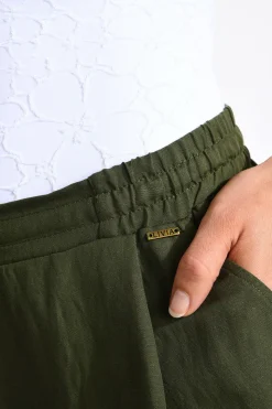 PANTALON BEACHWEAR Kaki ALYA ALAGOA