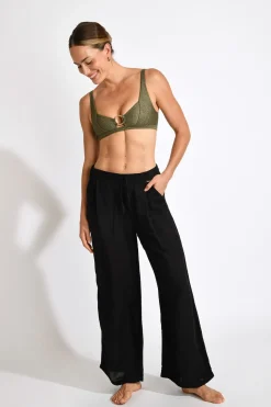 PANTALON BEACHWEAR Noir ALYA ALAGOA
