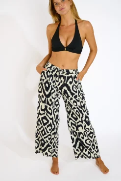 PANTALON BEACHWEAR Noir ALYA LIMANIA