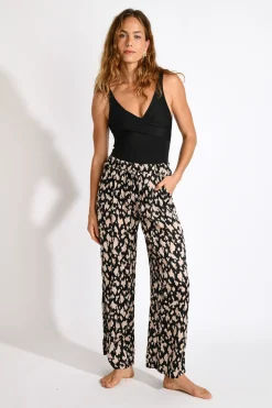 PANTALON BEACHWEAR Noir ALYA BAVAROSAT