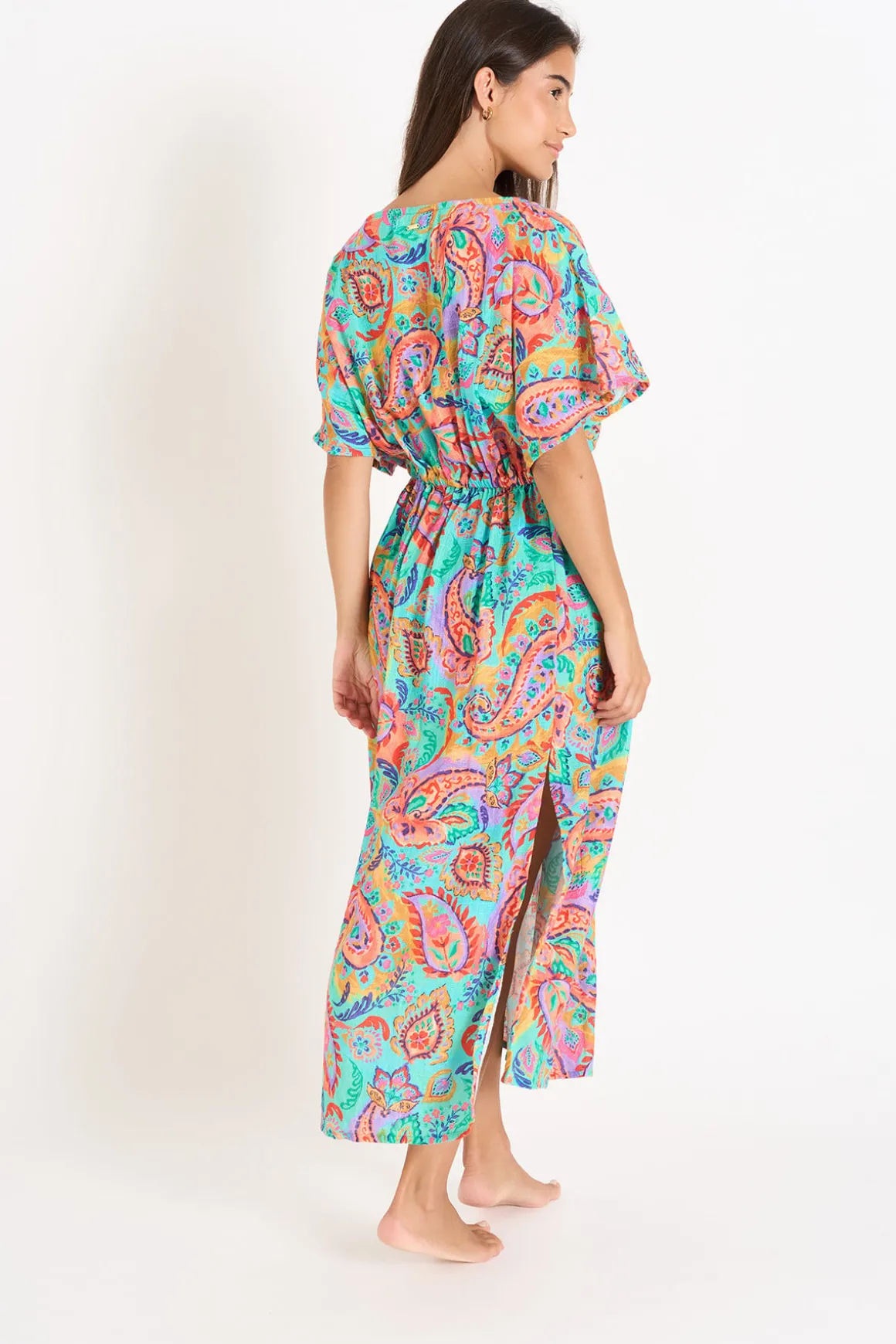 ROBE BEACHWEAR Bleu AKYRA COTPRASLIN