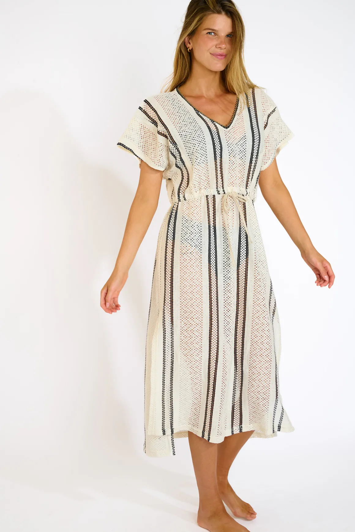 ROBE BEACHWEAR Ecru AKYRA MAYBOURNE