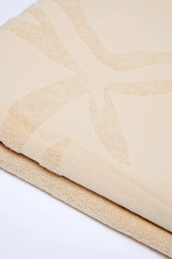 Serviette de plage Beige ILANG BAHEA