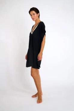 TUNIQUE BEACHWEAR Noir ANANKE SAMOS